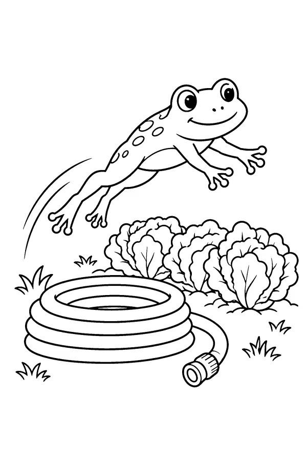 Frog Over Hose