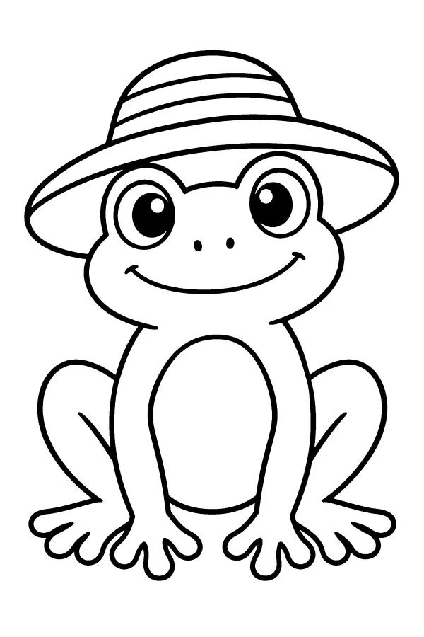Hat-Wearing Frog