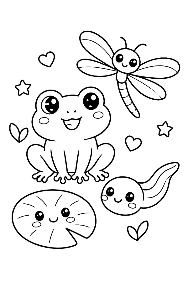 Pond Friends Scene