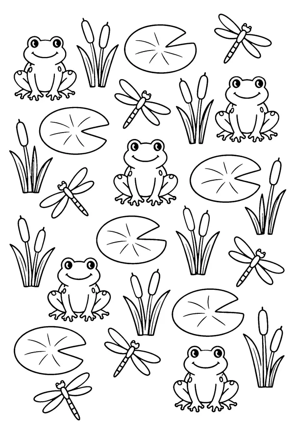Pond Frog Pattern