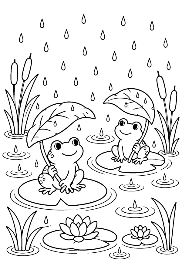 Rainy Lily Pond