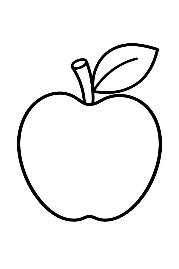 Apple With Leaf