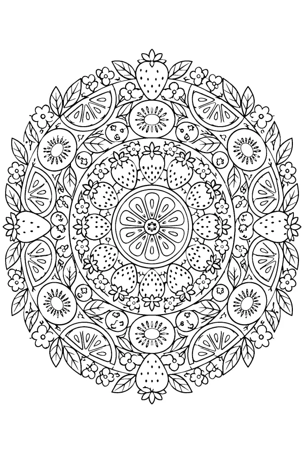 Citrus Berry Mandala
