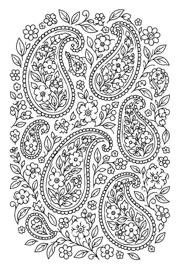 Paisley Blossom Pattern