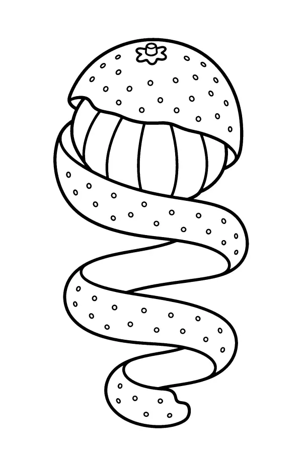 Spiral Fruit Peel