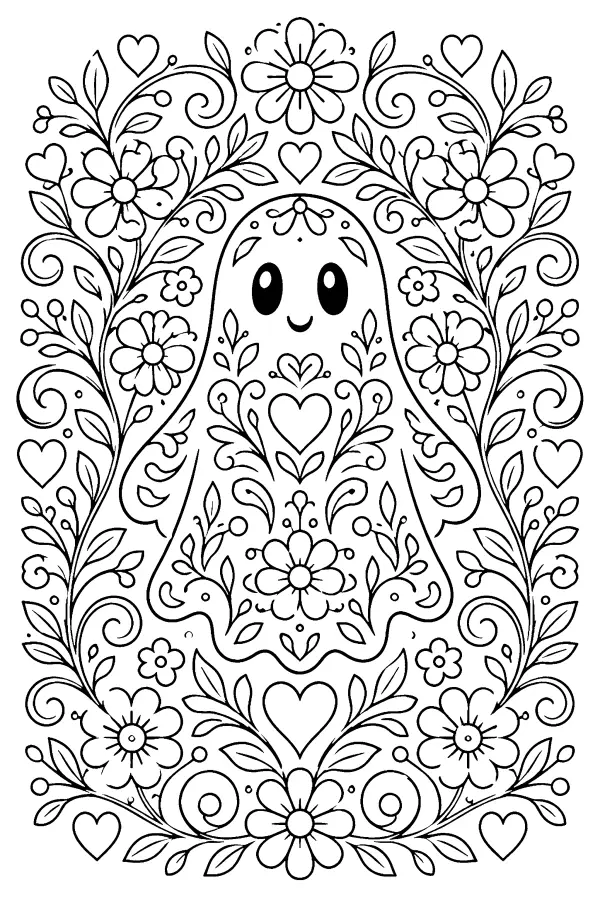 Floral Ghost Embrace