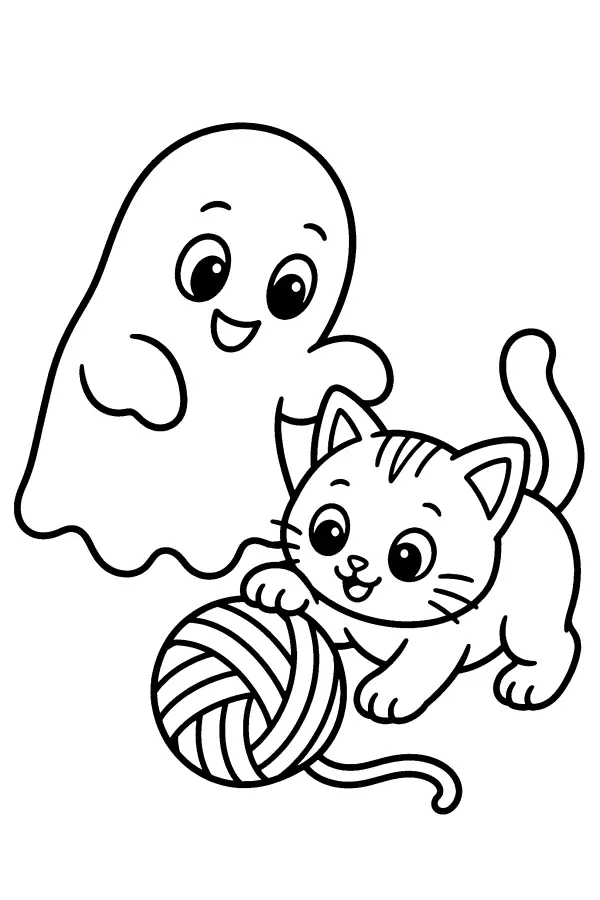 Ghost And Kitten