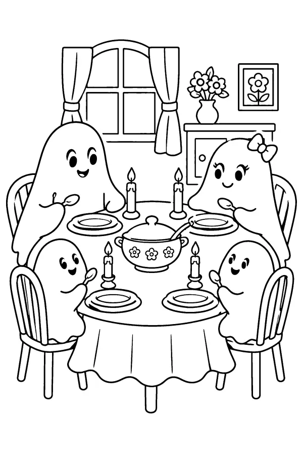 Ghost Dinner Gathering