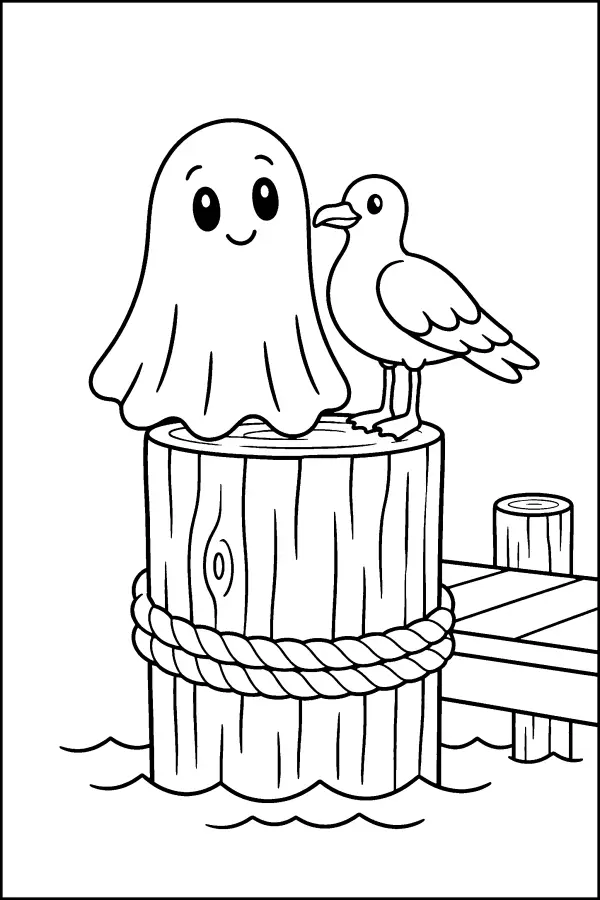 Ghost On Pier