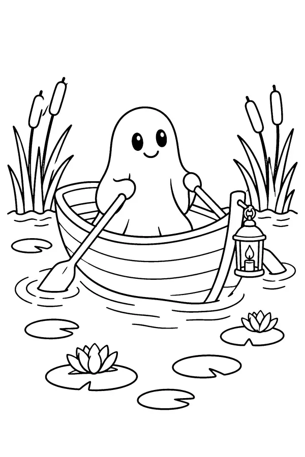 Ghost Rowboat Lantern