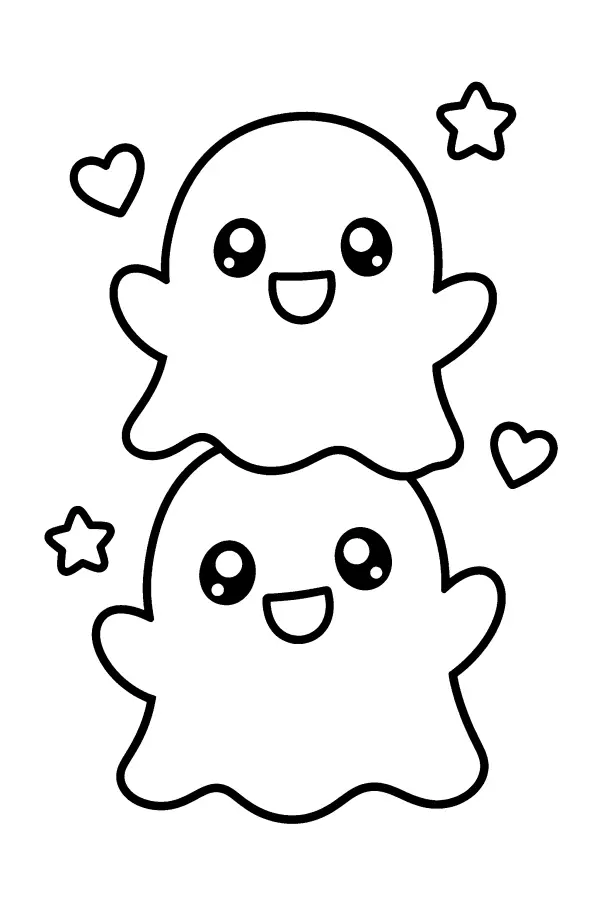 Stacked Ghost Pals