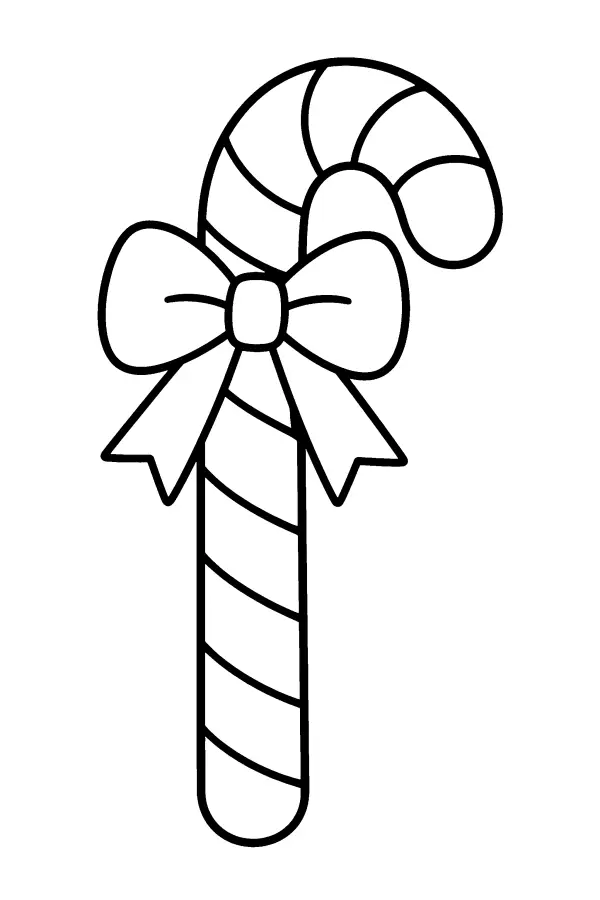 Candy Cane Bow