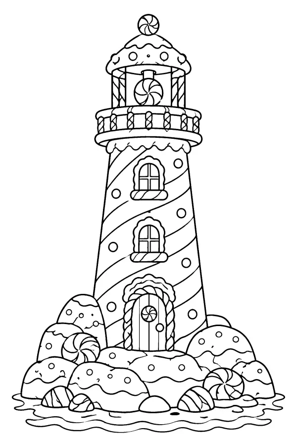 Candy Lighthouse Tower