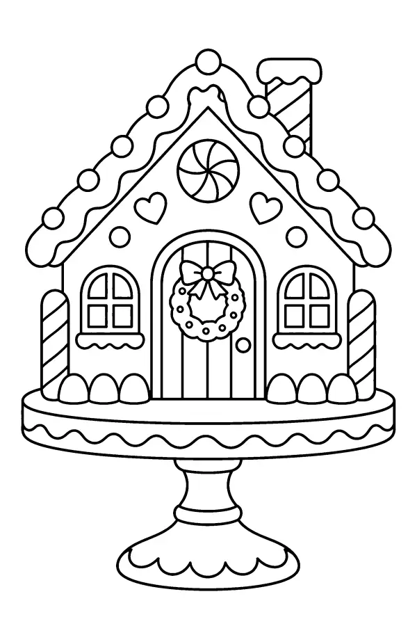 Gingerbread Cake Stand Cottage
