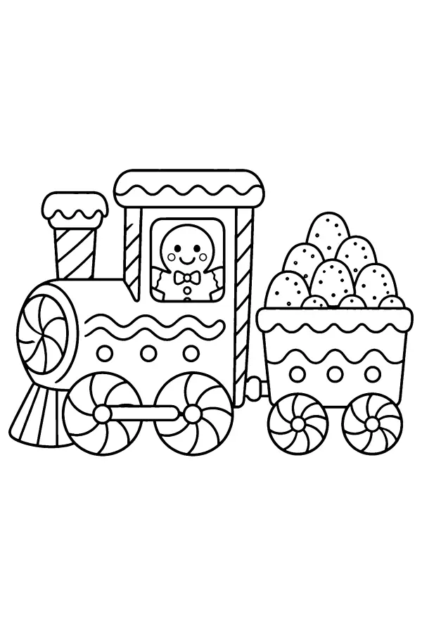 Gingerbread Candy Train