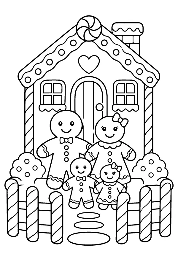 Gingerbread Family Cottage