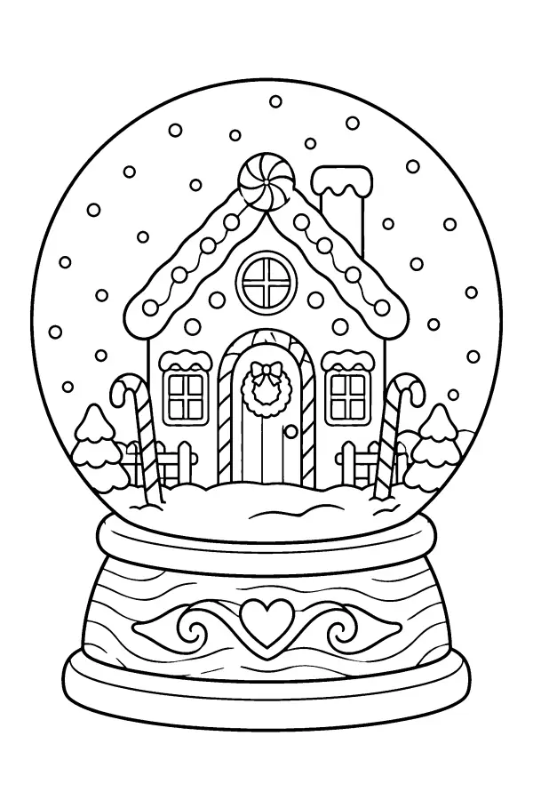 Gingerbread Snow Globe