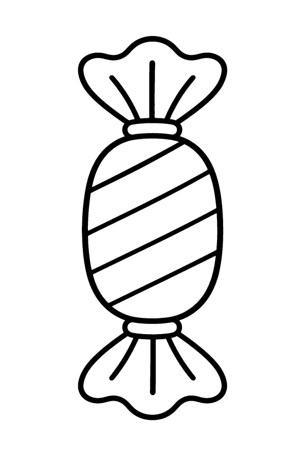 Striped Wrapped Candy
