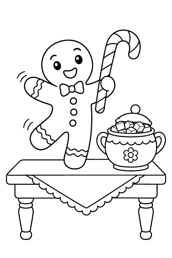 Dancing Gingerbread Table