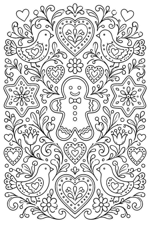 Folk Art Cookie Garden