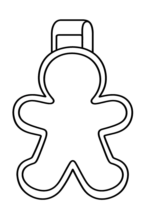 Gingerbread Cutter Outline