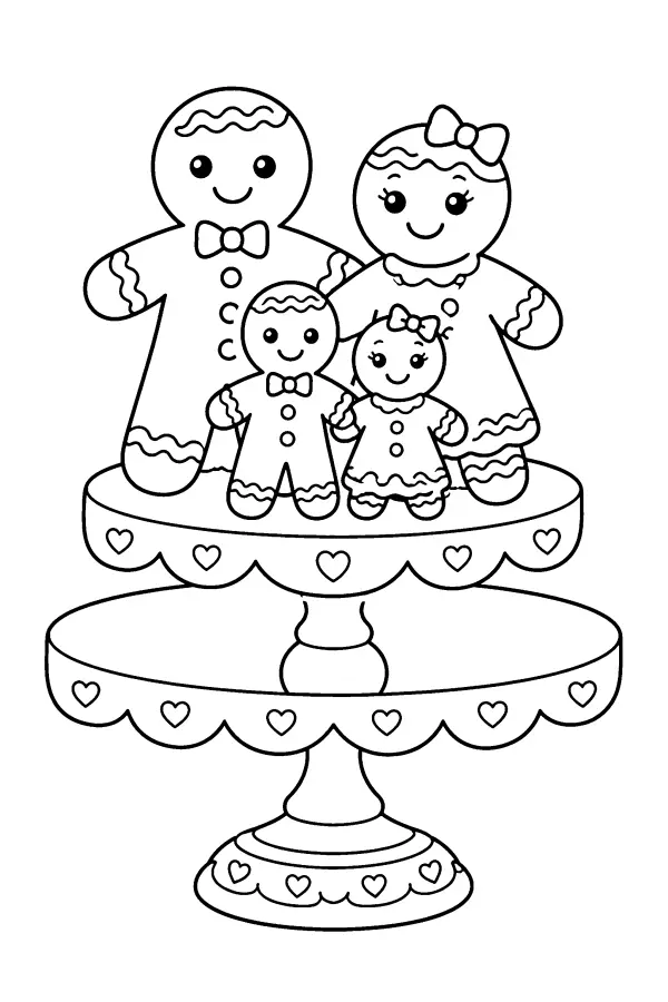 Gingerbread Family Display