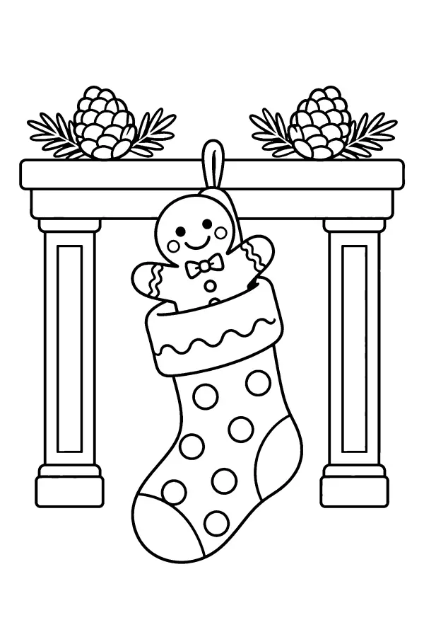 Gingerbread In Stocking