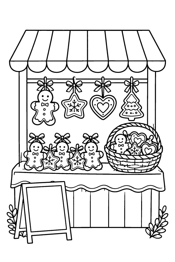 Gingerbread Market Stall