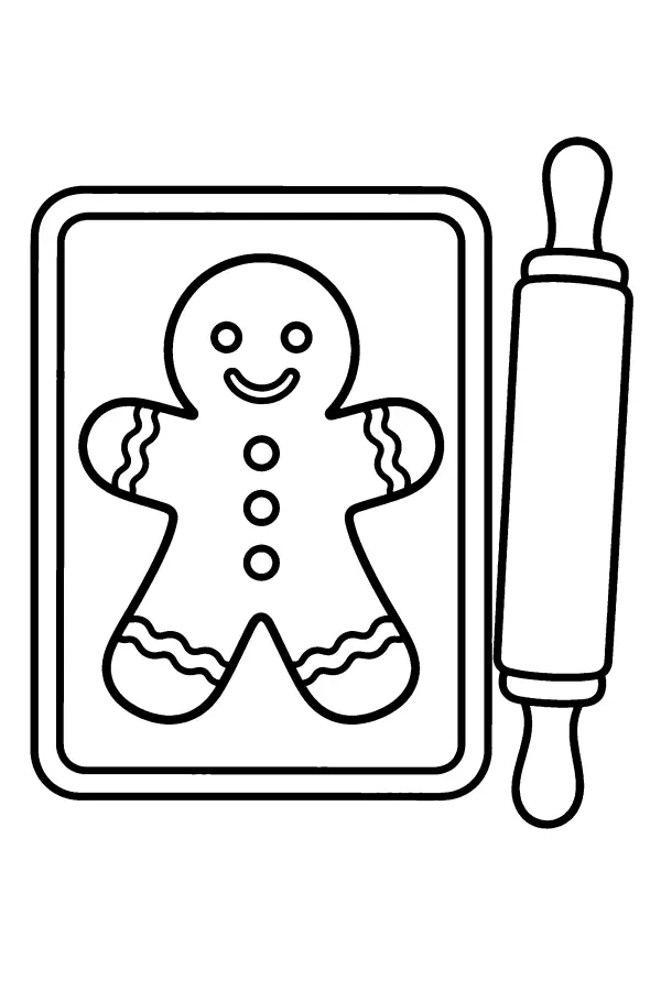 Gingerbread Tray Scene