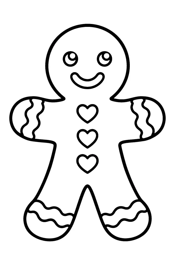 Heart Button Gingerbread