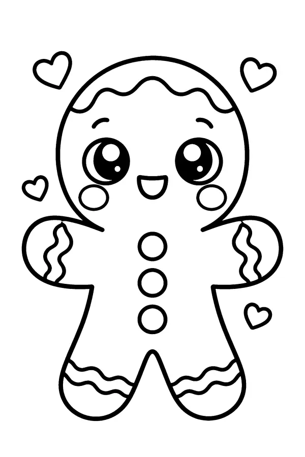 Heart Gingerbread Friend