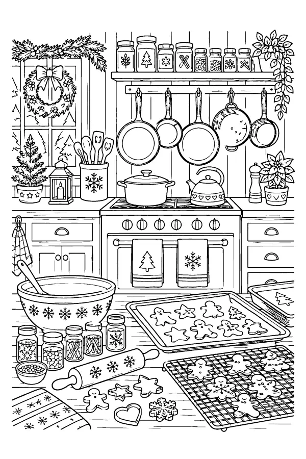 Holiday Kitchen Scene