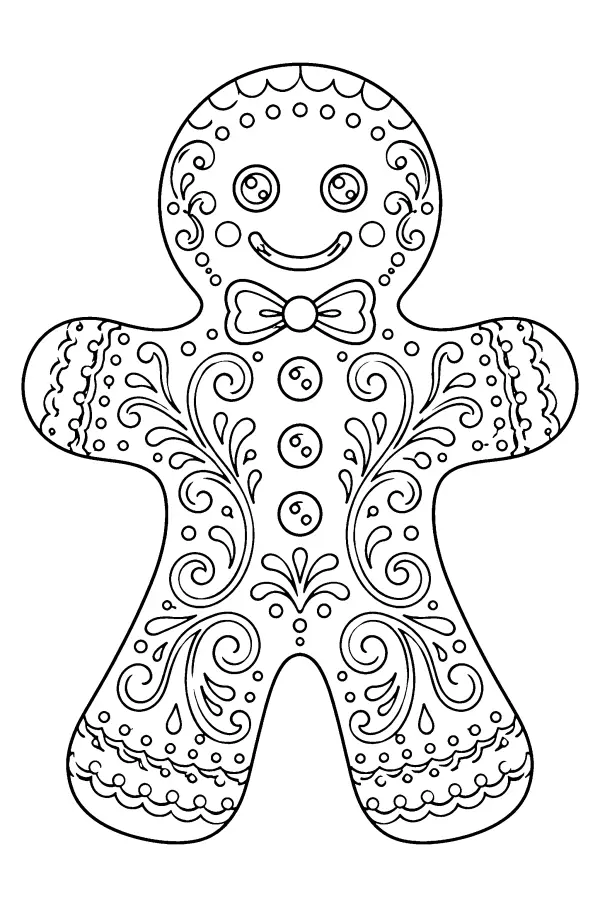 Ornate Gingerbread Cookie