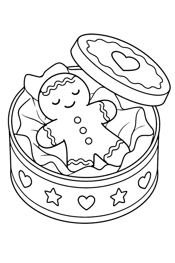 Sleeping Cookie Tin