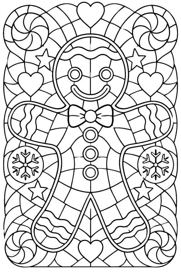 Stained Glass Gingerbread