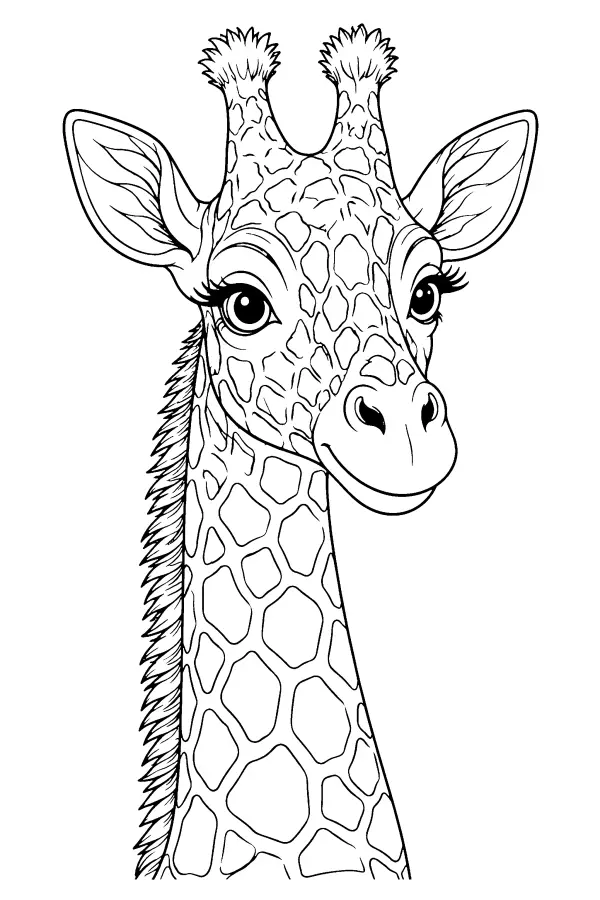 Giraffe With Lashes