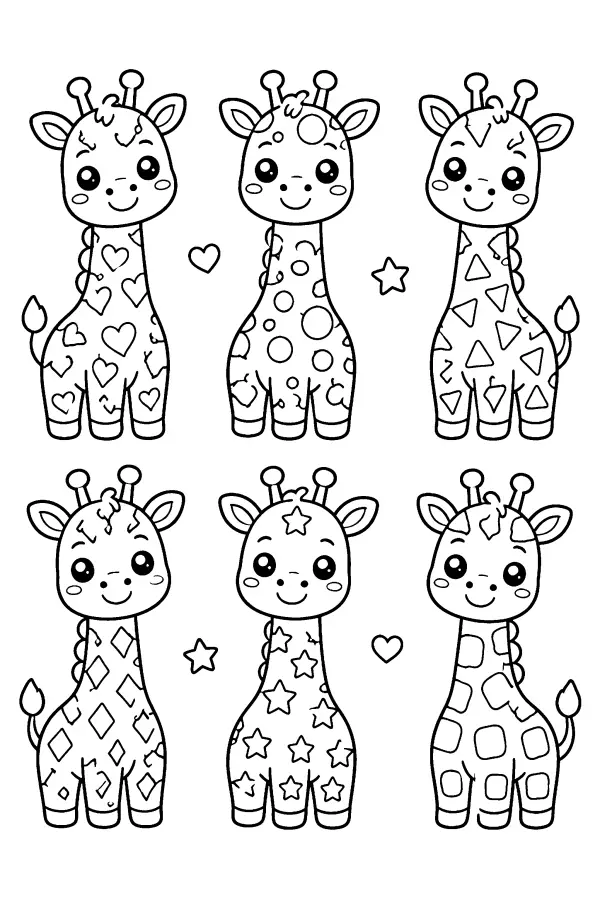 Patchwork Giraffe Friends