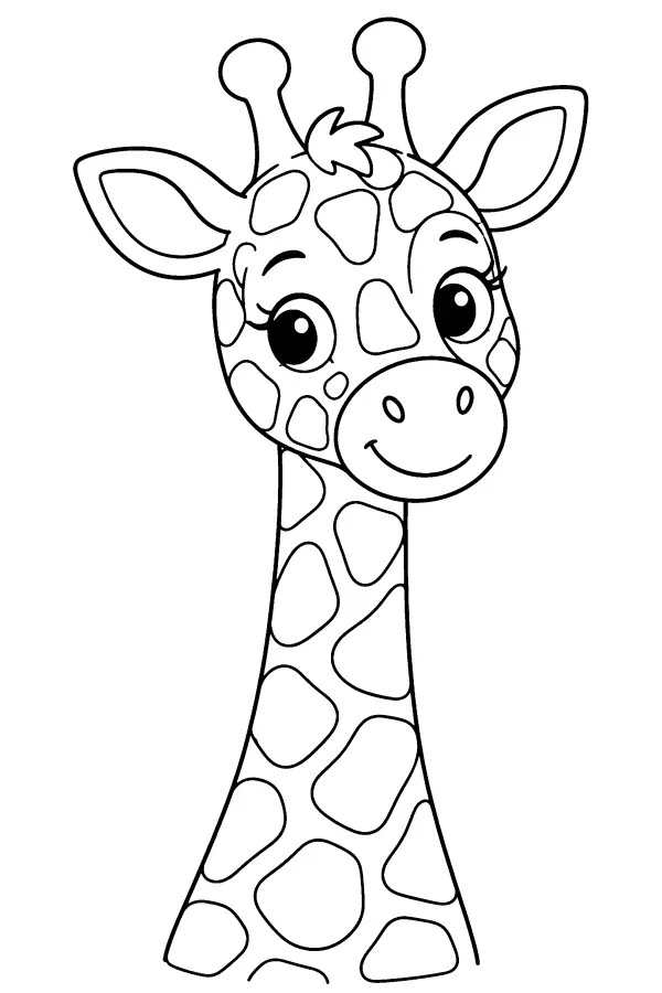 Patterned Giraffe Head