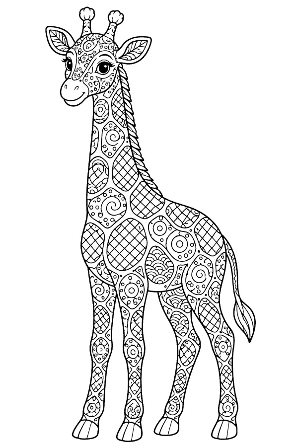 Patterned Giraffe