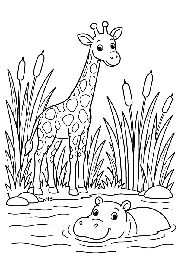 Riverbank Giraffe