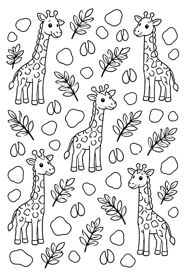 Safari Giraffe Pattern