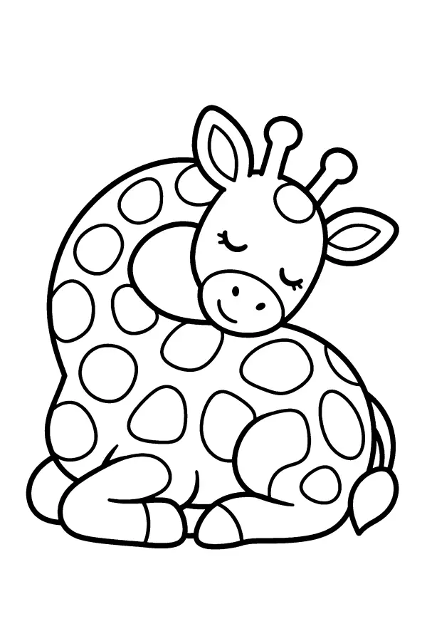 Sleeping Giraffe