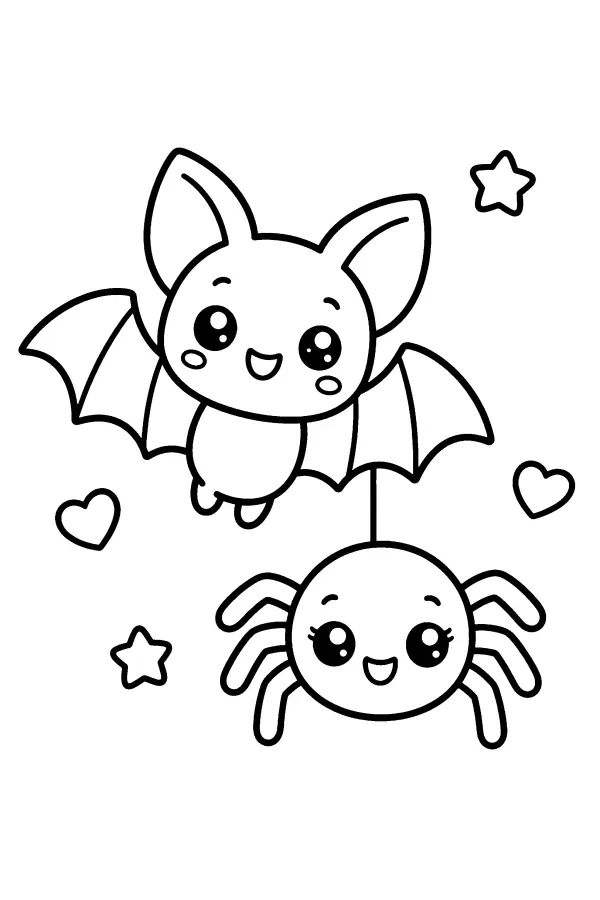 Bat and Spider Friends