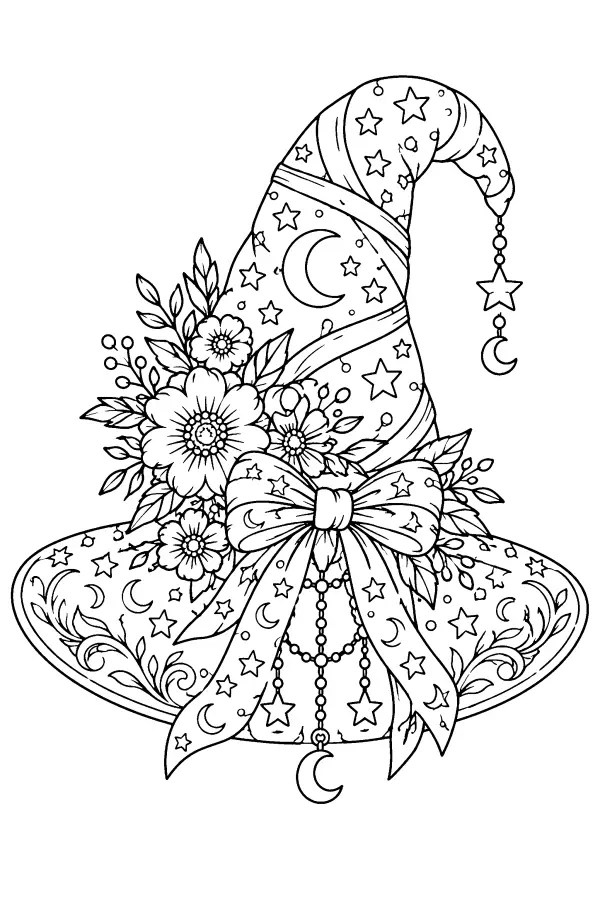 Decorated Witch Hat