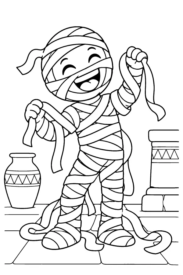 Mummy in Loose Bandages