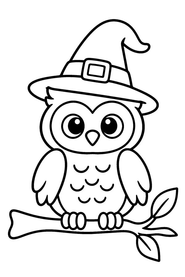 Owl in a Witch Hat