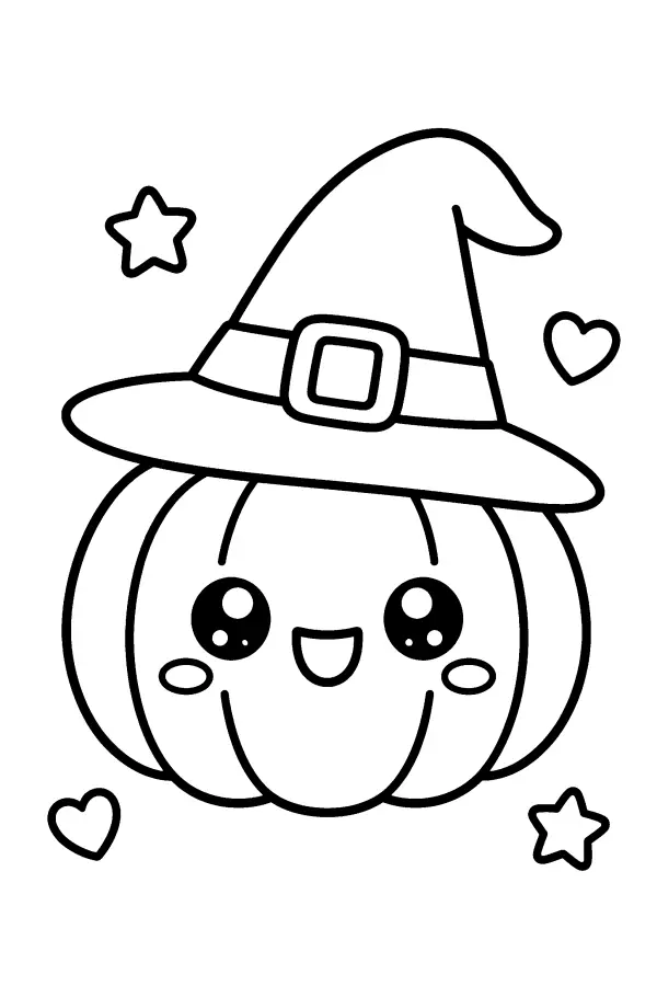 Pumpkin in a Witch Hat