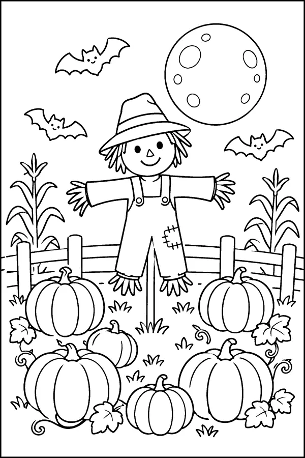 Pumpkin Patch at Night