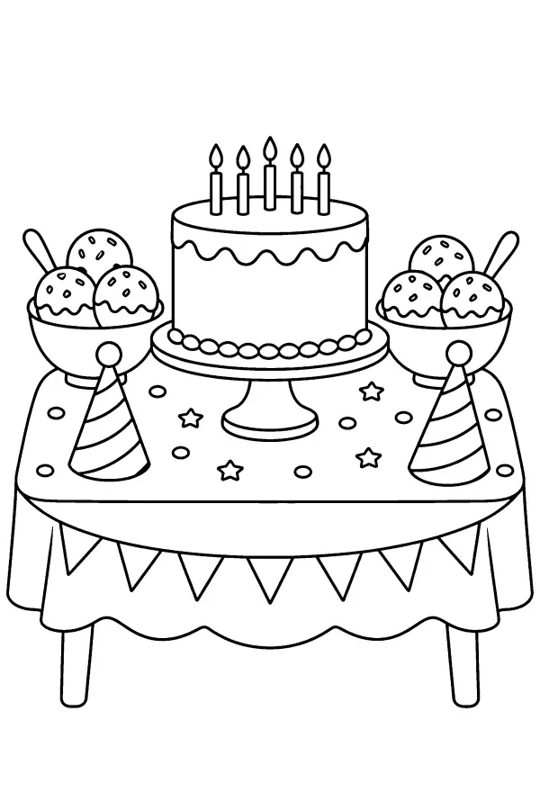 Birthday Dessert Table