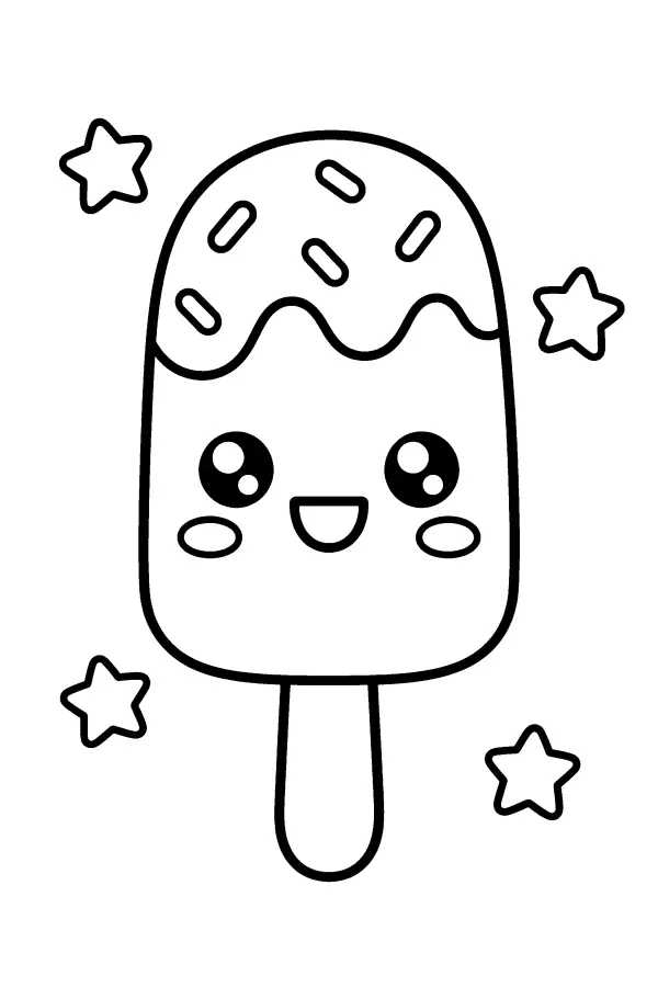 Happy Star Popsicle